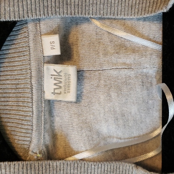 Twik - Light Grey Long Cardigan - Picture 5 of 5